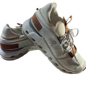 On Cloud nova White and Pearl Women's Running Shoes Size 8 NWOT